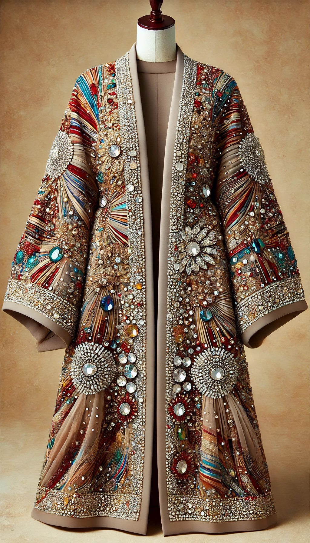 Embellished Ankara Kimono