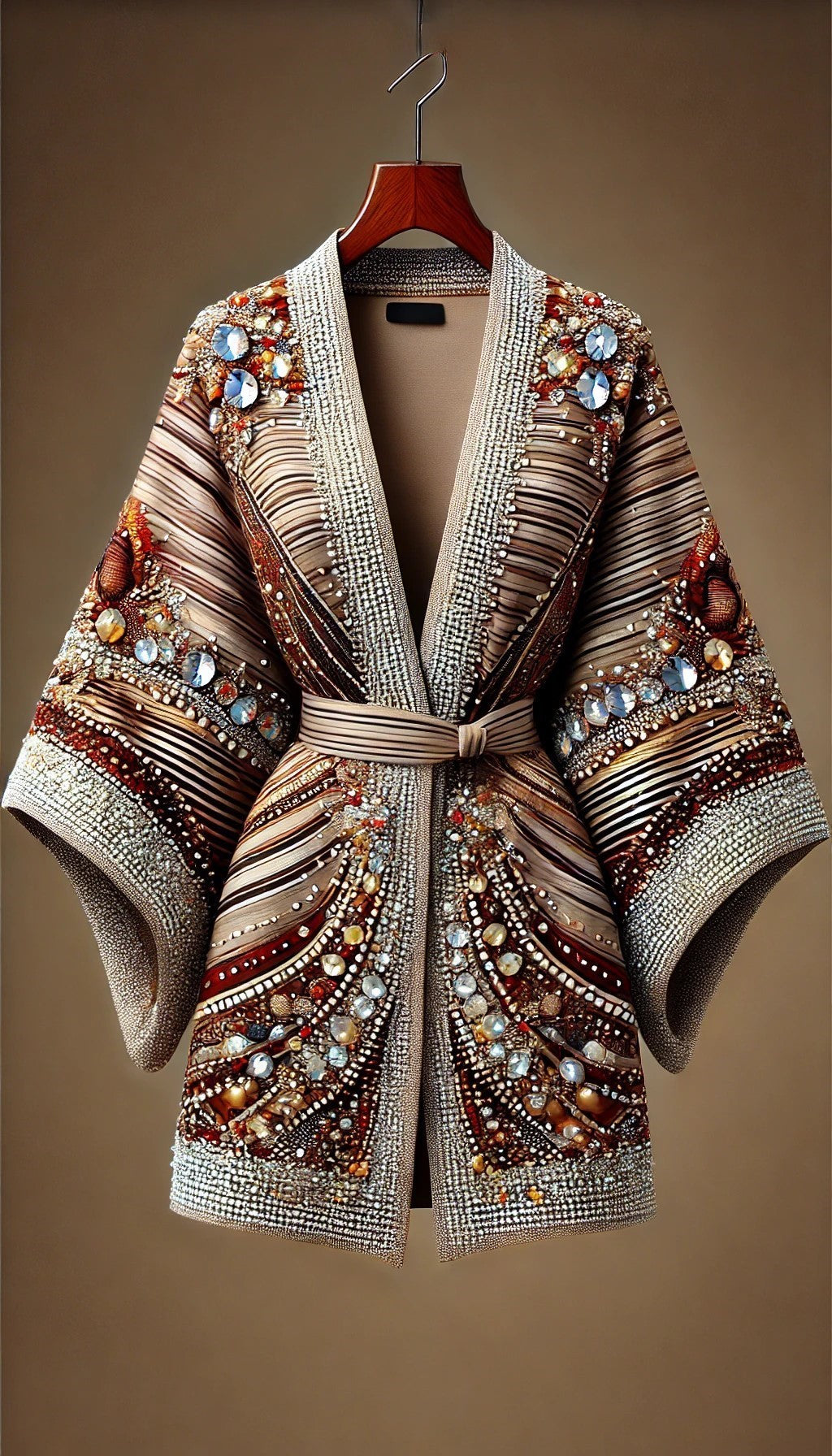 Embellished Ankara Kimono