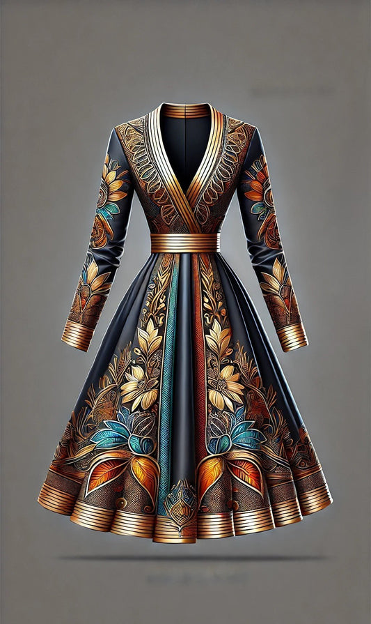 Sikaghva Ankara Combo Dress